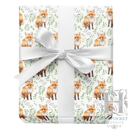 Fox Wrapping Paper Geschenkpapier