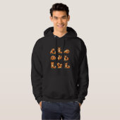 Fox Yoga Pattern Hoodie (Vorne ganz)