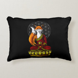 Fox Yoga Zen Meditation Buddha Tier Dekokissen