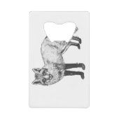 Fox zeichnend geldbeutel flaschenöffner (Vorderseite)