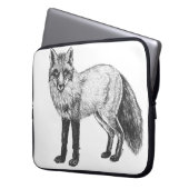 Fox zeichnend laptopschutzhülle (Vorderseite Links)