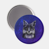 Fox zeichnend magnet (Vorderseite/Rückseite)