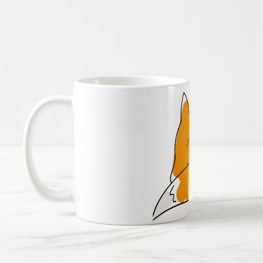 Fox Zeichnend Natur Tasse (Links)