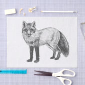 Fox zeichnend seidenpapier (Handwerk)