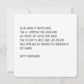 Foxand pumpkins thanksgiving card karte (Rückseite)