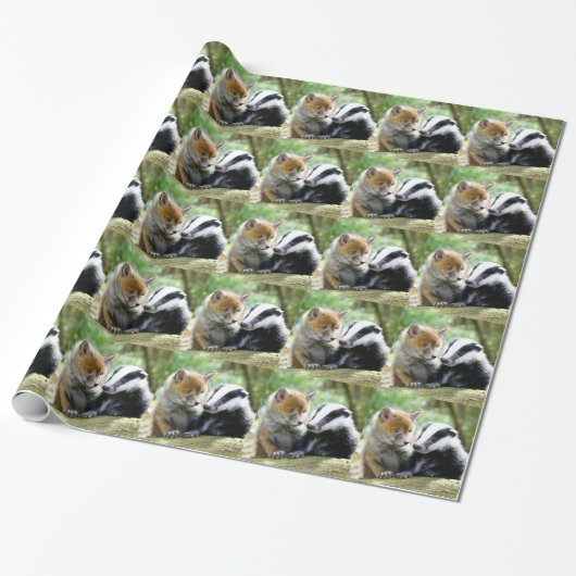 Foxcub & Badger Niedlich! Geschenkpapier (Ungerollt)