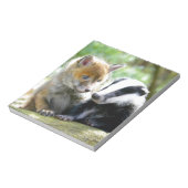 Foxcub u. Dachs niedlich! Notizblock (Rotiert)