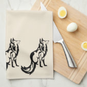 Foxed Tan Geschirrtuch (Viertel Falte)