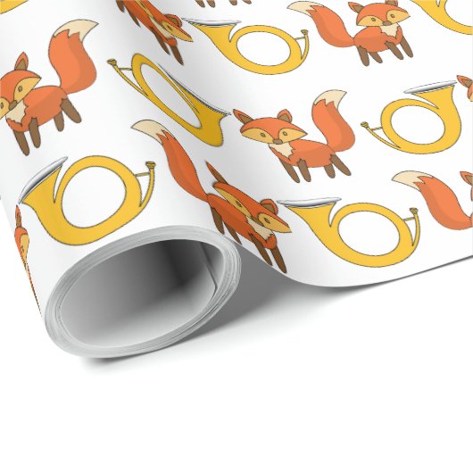 Foxenjagd Geschenkpapier (Rolleneckpunkt)