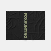Foxenjagd mit Byck-Motif Fleecedecke (Vorderseite (Horizontal))