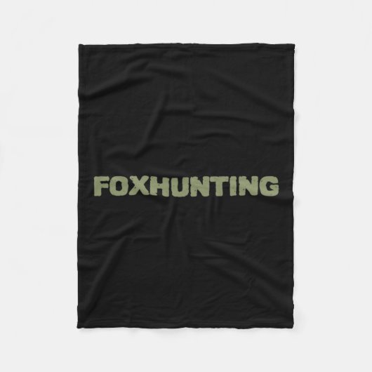 Foxenjagd mit Byck-Motif Fleecedecke (Vorderseite)