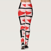 Foxey Moxey Fitness-LippenLeggings Leggings (Rückseite)