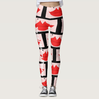 Foxey Moxey Fitness-LippenLeggings Leggings