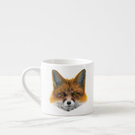 Foxface - Malerei in Acryl Espressotasse