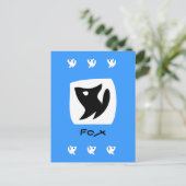 Foxfarbe Postkarte (Stehend Vorderseite)