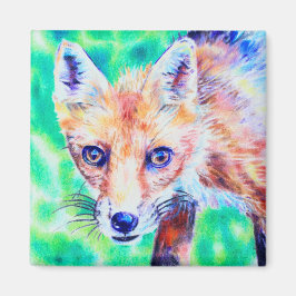 Foxfarbener Bleistift-Magnet - Kunst Magnet