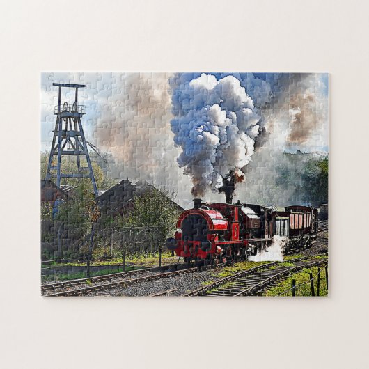 Foxfield Colliery Steam Motor Train Puzzle (Horizontal)