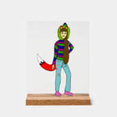 Foxgirl Acrylschild (Vorderseite)