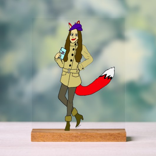 Foxgirl Acrylschild (Neutral)