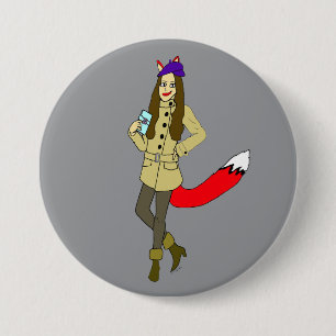 Foxgirl Button