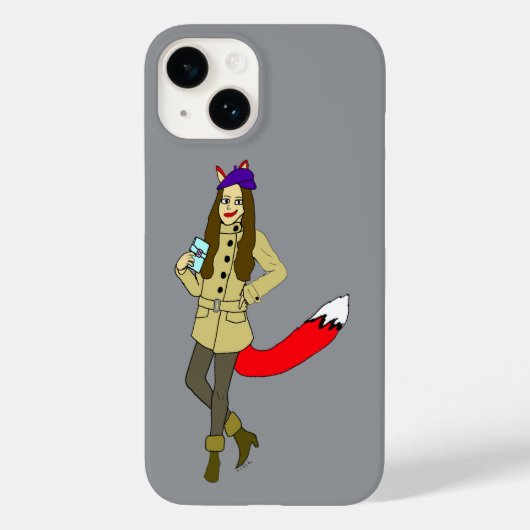 Foxgirl Case-Mate iPhone Hülle (Rückseite)