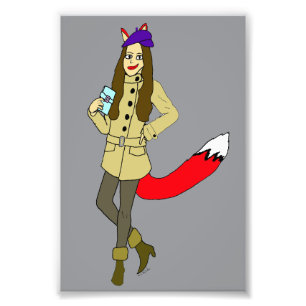 Foxgirl Fotodruck