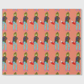 Foxgirl Geschenkpapier (Flach)