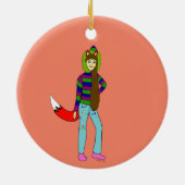 Foxgirl Keramik Ornament (Hinten)