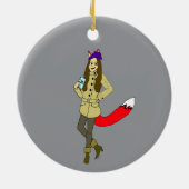 Foxgirl Keramik Ornament (Hinten)