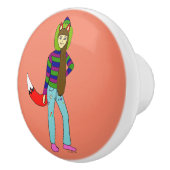 Foxgirl Keramikknauf (Rechts)