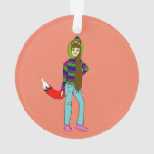 Foxgirl Ornament (Rückseite)