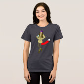 Foxgirl Tri-Blend Shirt (Vorderseite voll)
