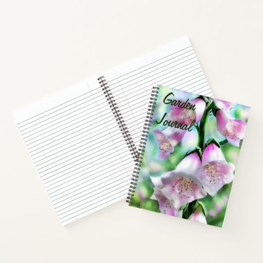 Foxglove Blume Blumengarten Journal Notizblock (Innenseite)
