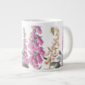 Foxglove Blume Blumengarten Jumbo Tasse (Vorderseite Rechts)