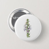 Foxglove-Blume Button (Vorne & Hinten)