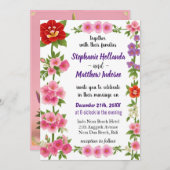 Foxglove-Blume im Reich der Liebe und Einheit - Einladung (Vorne/Hinten)