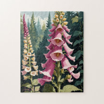 Foxglove Blume Puzzle