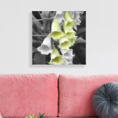 Foxglove-Blume - teilweise Farbe Leinwanddruck (Insitu (Wohnzimmer))