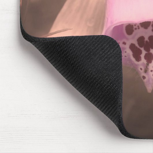 Foxglove-Blume Vintag Schwarz-Weiß Mousepad (Ecke)