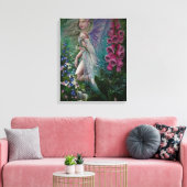 Foxglove Fee Leinwand drucken (Insitu (Wohnzimmer))