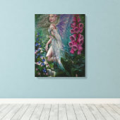 Foxglove Fee Leinwand drucken (Insitu (Holzboden))
