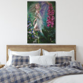 Foxglove Fee Leinwand drucken (Insitu (Schlafzimmer))