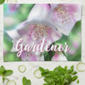 Foxglove Flowers Floral Pink Garden Personalized Geschirrtuch (Gefaltet)
