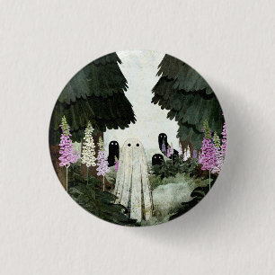 Foxglove Ghost Button