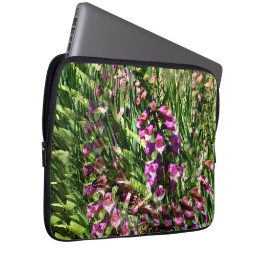 Foxglove Liebe...... Laptopschutzhülle (Vorne Rechts)