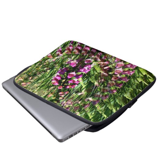 Foxglove Liebe...... Laptopschutzhülle (Vorne Knopf)