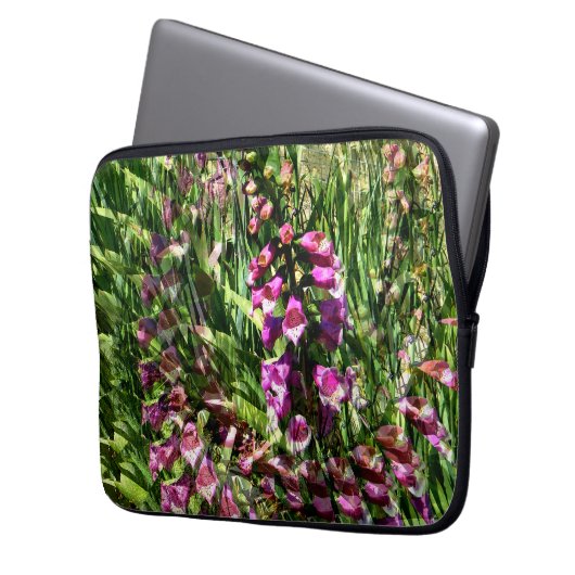 Foxglove Liebe...... Laptopschutzhülle (Vorderseite Links)