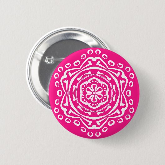 Foxglove Mandala Button (Vorne & Hinten)