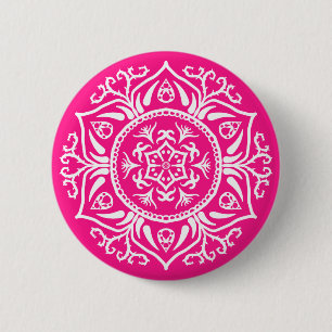 Foxglove Mandala Button