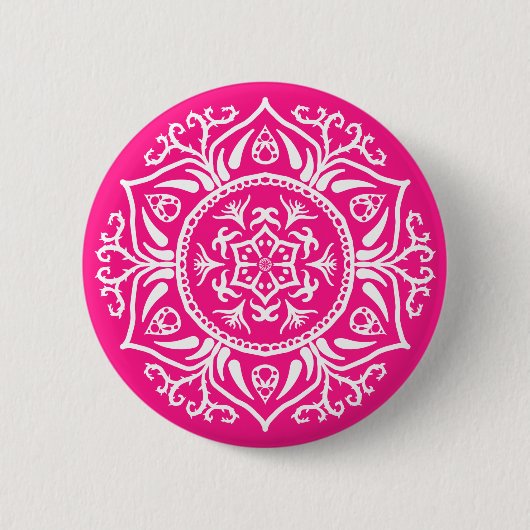 Foxglove Mandala Button (Vorderseite)